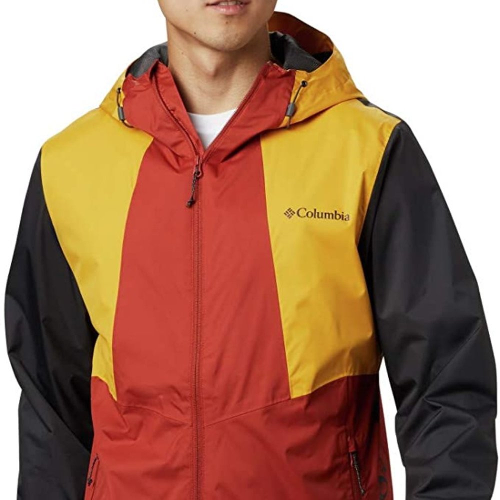 🆕Columbia Men's Inner Limits II Jacket, XXL - Carnelian Red/Bright Gold/Shark..
